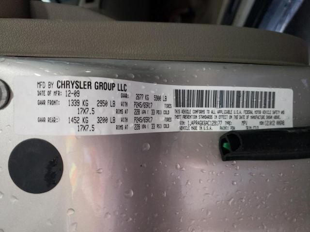 Photo 10 from auction – 2010 JEEP GRAND CHER with VIN 1J4PR4GK6AC129177