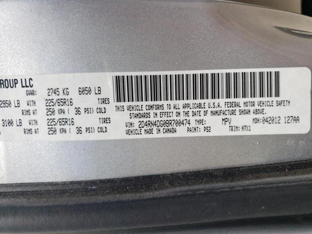 Photo 10 from auction – 2011 DODGE GRAND CARA with VIN 2D4RN4DG0BR700474