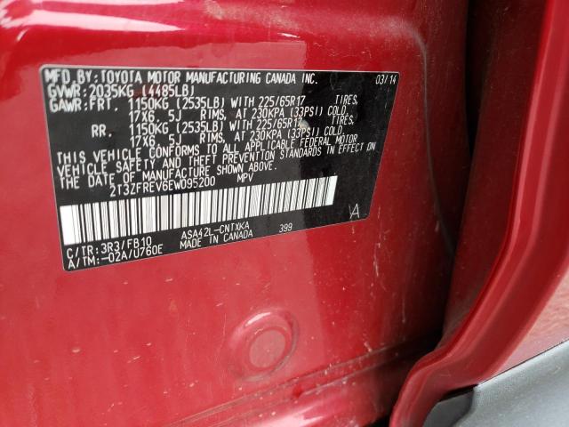 Photo 10 from auction – 2014 TOYOTA RAV4 LE with VIN 2T3ZFREV6EW095200