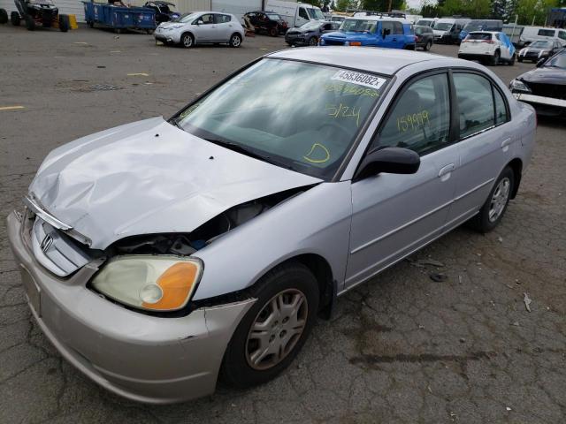 Photo 2 from auction – 2002 HONDA CIVIC LX with VIN 1HGES16502L080749