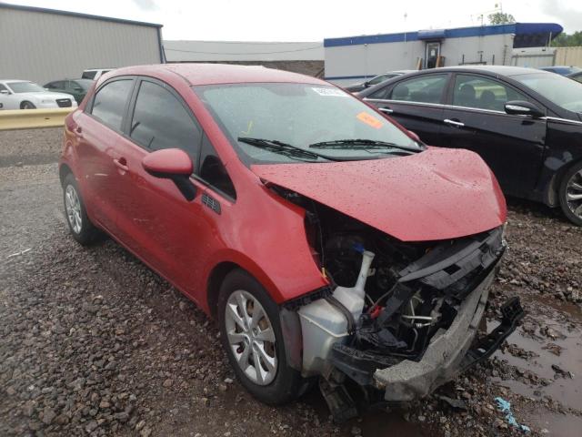 KIA RIO LX 2014 with VIN KNADM5A39E6340101 - Photo from auction