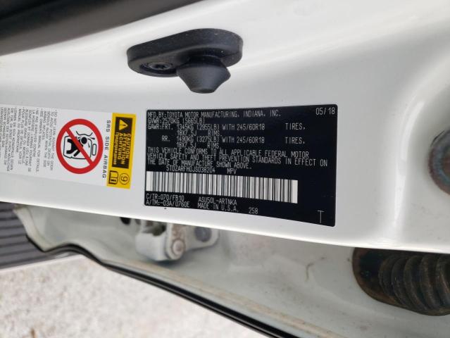 Photo 10 from auction – 2018 TOYOTA HIGHLANDER with VIN 5TDZARFH0JS038204