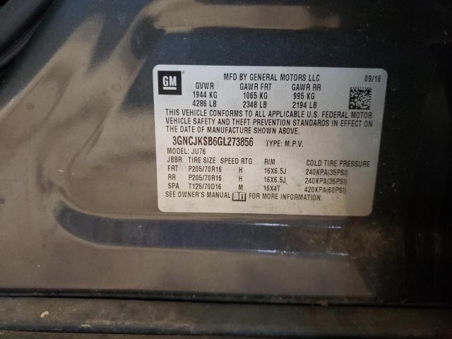 Photo 10 from auction – 2016 CHEVROLET TRAX LS with VIN 3GNCJKSB6GL273856