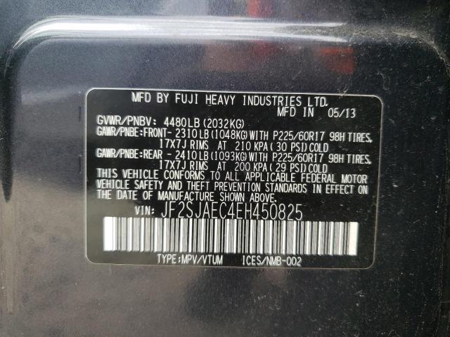 Photo 10 from auction – 2014 SUBARU FORESTER 2 with VIN JF2SJAEC4EH450825