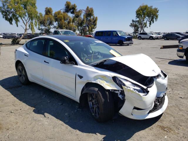 TESLA MODEL 3 2022 with VIN 5YJ3E1EB3NF132998 - Photo from auction