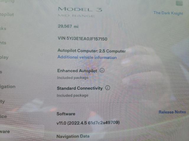 Photo 8 from auction – 2018 TESLA MODEL 3 with VIN 5YJ3E1EA0JF157150