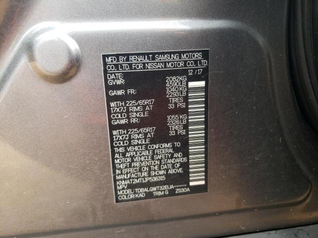 Photo 10 from auction – 2018 NISSAN ROGUE S with VIN KNMAT2MT1JP536315