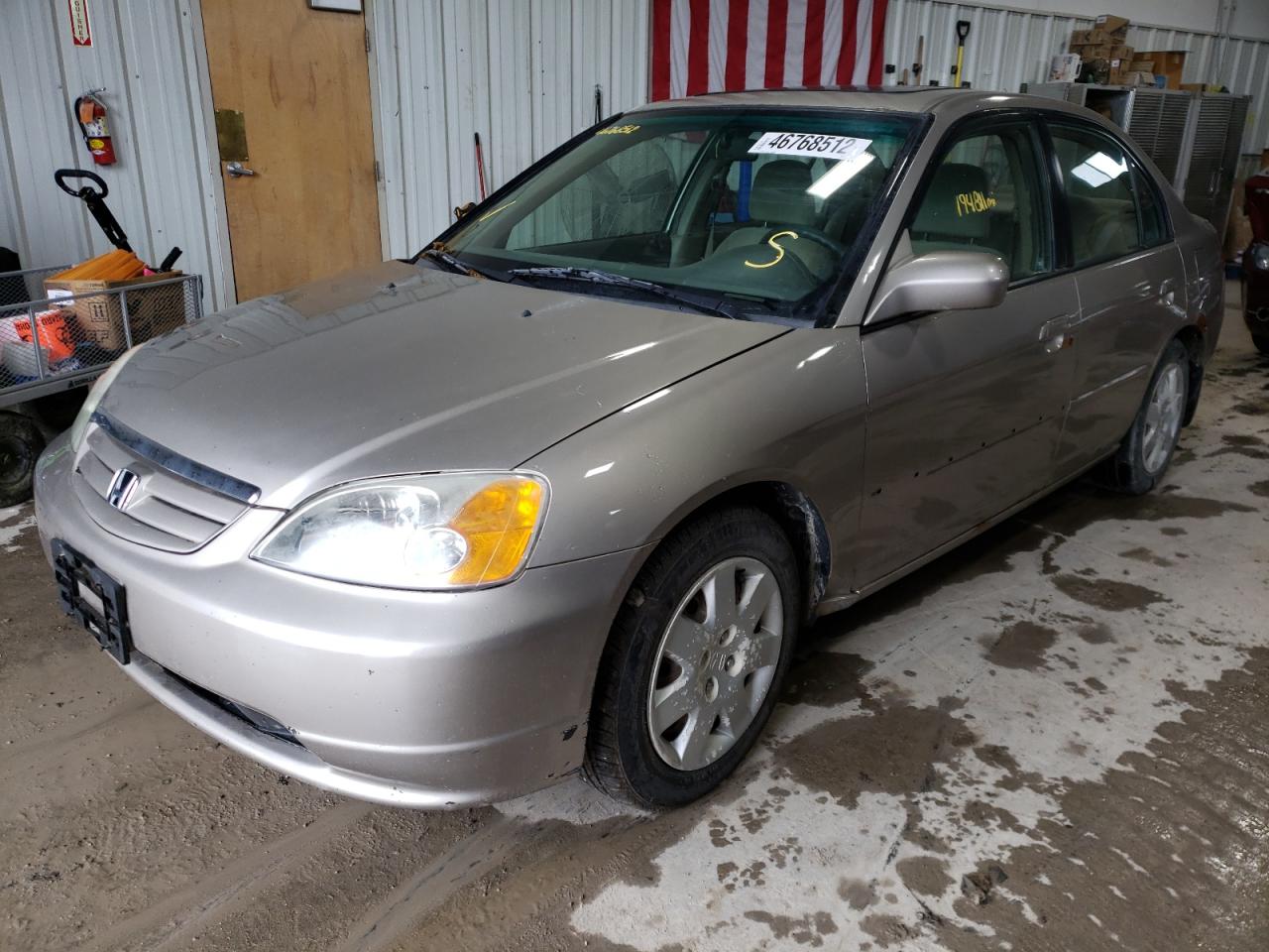 Photo 2 from auction – 2002 HONDA CIVIC EX with VIN 1HGES26822L076573