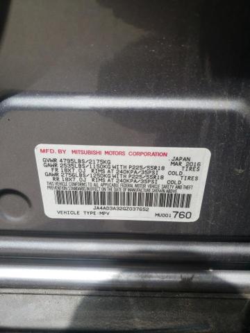 Photo 10 from auction – 2016 MITSUBISHI OUTLANDER with VIN JA4AD3A32GZ037652
