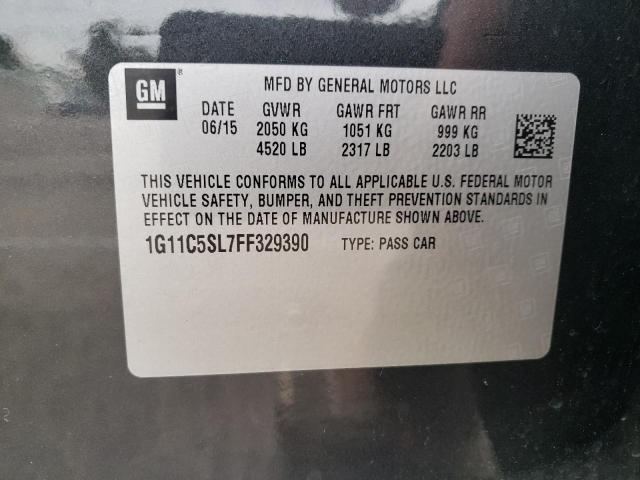 Photo 10 from auction – 2015 CHEVROLET MALIBU 1LT with VIN 1G11C5SL7FF329390