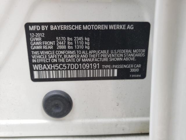 Photo 10 from auction – 2013 BMW 528 XI with VIN WBAXH5C57DD109191