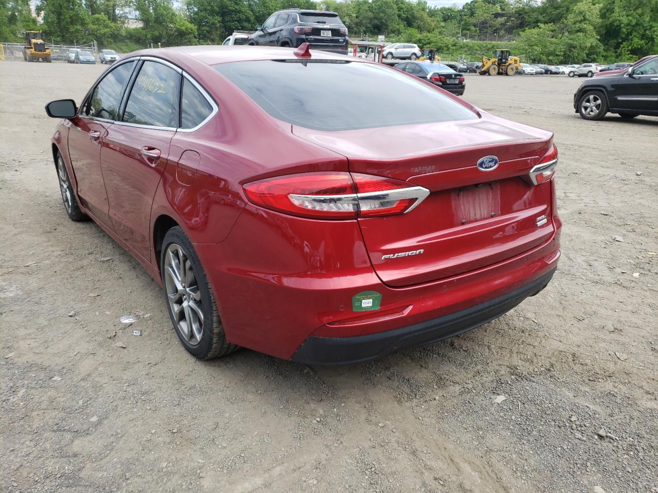 Photo 3 from auction – 2019 FORD FUSION SEL with VIN 3FA6P0CD3KR219919