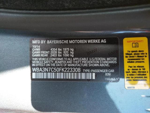 Photo 10 from auction – 2015 BMW 428 I with VIN WBA3N7C50FK223308