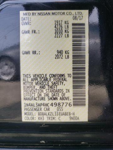 Photo 10 from auction – 2017 NISSAN ALTIMA 2.5 with VIN 1N4AL3AP4HC498776