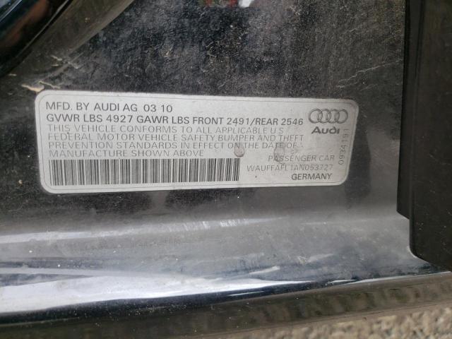 Photo 10 from auction – 2010 AUDI A4 PREMIUM with VIN WAUFFAFL1AN053727