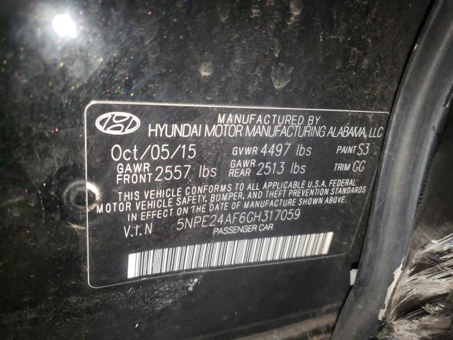Photo 10 from auction – 2016 HYUNDAI SONATA SE with VIN 5NPE24AF6GH317059