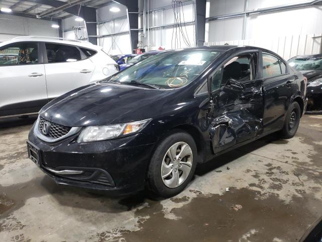 Photo 2 from auction – 2014 HONDA CIVIC LX with VIN 19XFB2F51EE030366