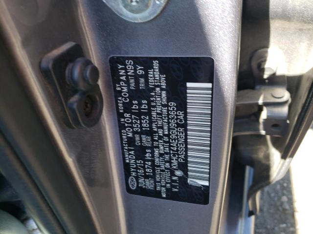 Photo 10 from auction – 2016 HYUNDAI ACCENT SE with VIN KMHCT4AE9GU963659