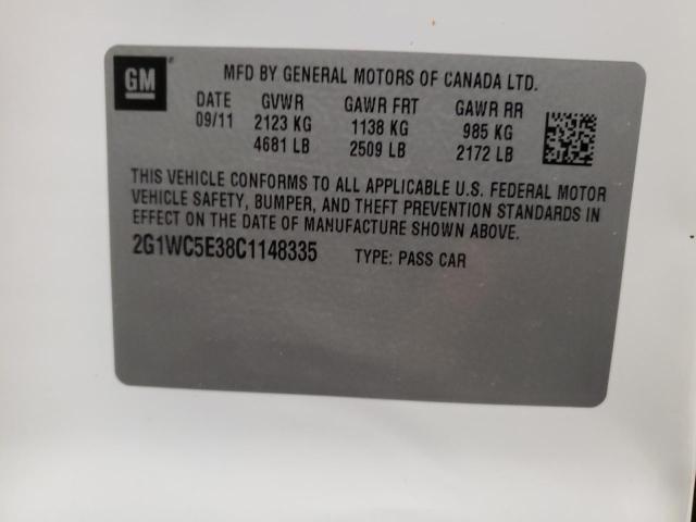 Photo 10 from auction – 2012 CHEVROLET IMPALA LTZ with VIN 2G1WC5E38C1148335