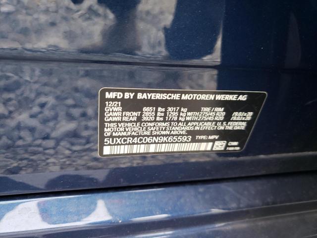 Photo 10 from auction – 2022 BMW X5 SDRIVE with VIN 5UXCR4C06N9K65593
