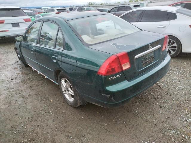 Photo 3 from auction – 2002 HONDA CIVIC EX with VIN 2HGES26832H552245