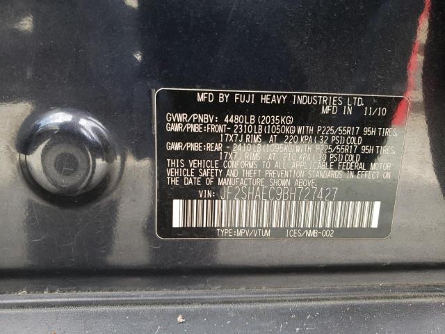 Photo 10 from auction – 2011 SUBARU FORESTER L with VIN JF2SHAEC9BH727427