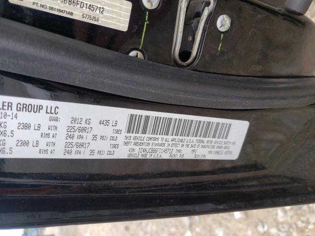 Photo 10 from auction – 2015 JEEP COMPASS SP with VIN 1C4NJCBB6FD145712