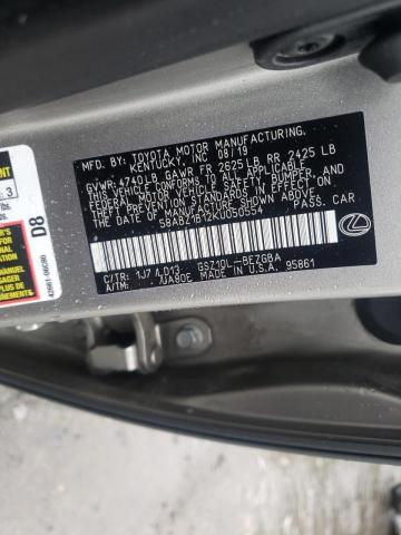 Photo 10 from auction – 2019 LEXUS ES 350 with VIN 58ABZ1B12KU050554