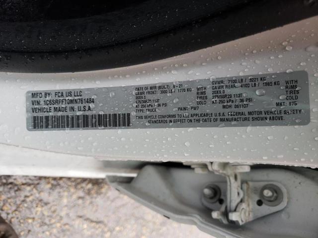 Photo 10 from auction – 2021 RAM 1500 BIG H with VIN 1C6SRFFT0MN761484
