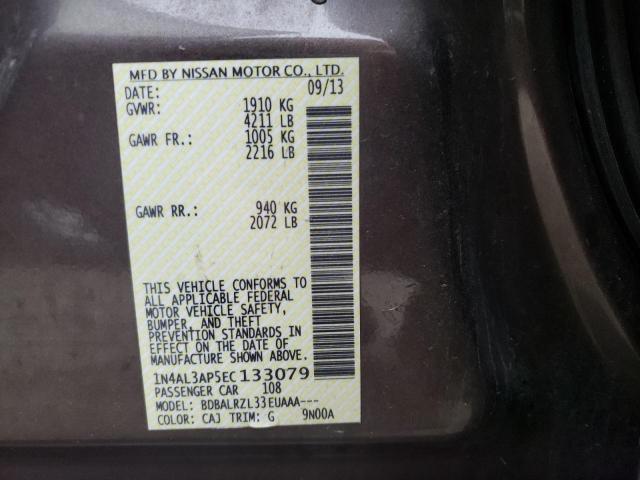 Photo 10 from auction – 2014 NISSAN ALTIMA 2.5 with VIN 1N4AL3AP5EC133079
