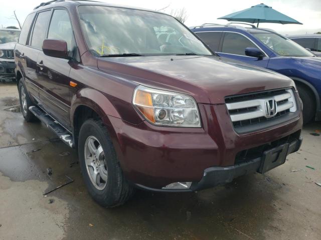 HONDA PILOT EXL 2007 with VIN 2HKYF18517H521216 - Photo from auction
