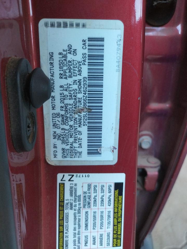 Photo 10 from auction – 2006 PONTIAC VIBE with VIN 5Y2SL65866Z462939