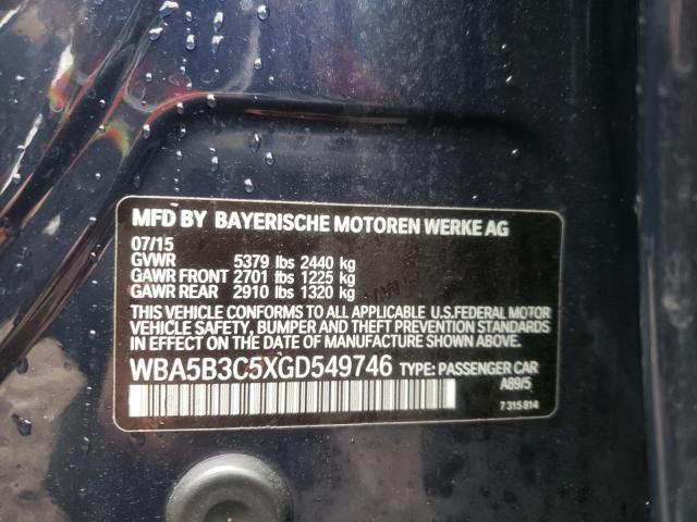 Photo 10 from auction – 2016 BMW 535 XI with VIN WBA5B3C5XGD549746