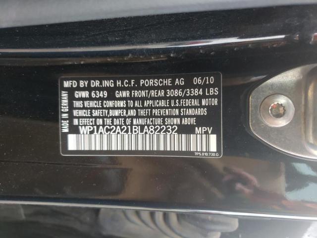 Photo 10 from auction – 2011 PORSCHE CAYENNE TU with VIN WP1AC2A21BLA82232