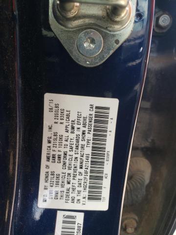 Photo 10 from auction – 2015 HONDA ACCORD SPO with VIN 1HGCR2F58FA215485