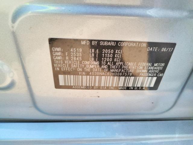 Photo 10 from auction – 2017 SUBARU LEGACY 2.5 with VIN 4S3BNAC62H3067578