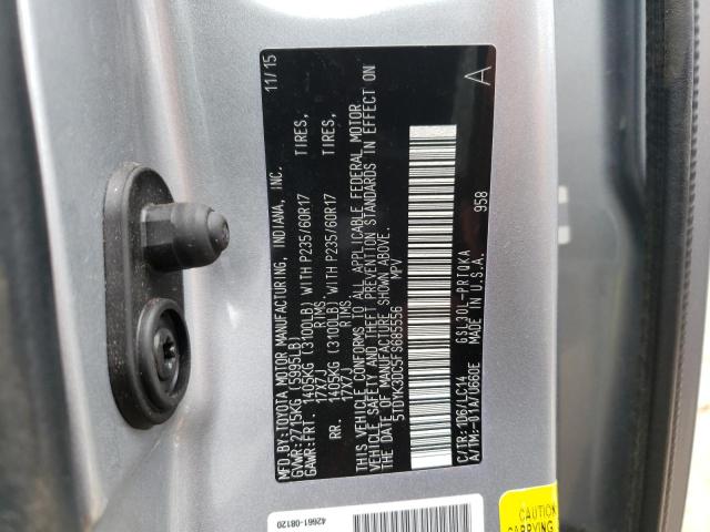 Photo 10 from auction – 2015 TOYOTA SIENNA XLE with VIN 5TDYK3DC5FS685556