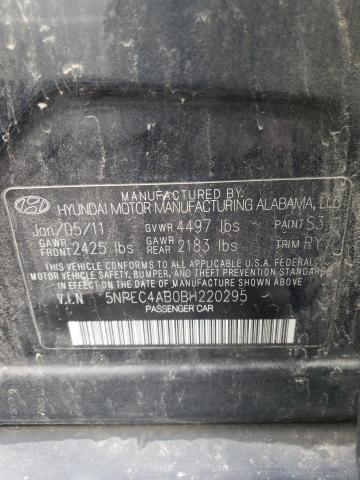 Photo 10 from auction – 2011 HYUNDAI SONATA SE with VIN 5NPEC4AB0BH220295