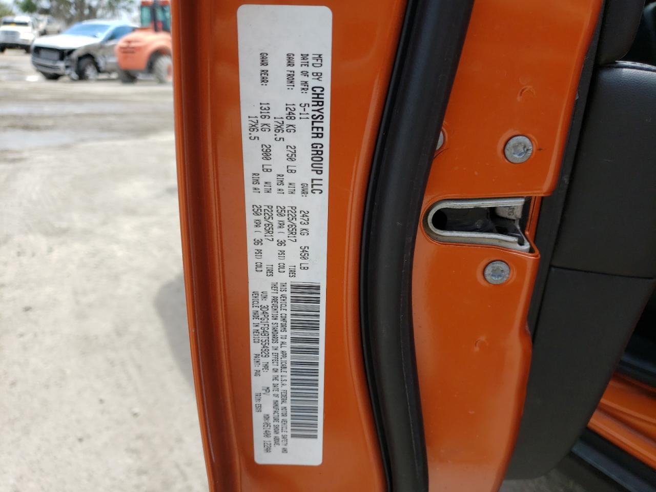Photo 10 from auction – 2011 DODGE JOURNEY MA with VIN 3D4PG1FG4BT554929