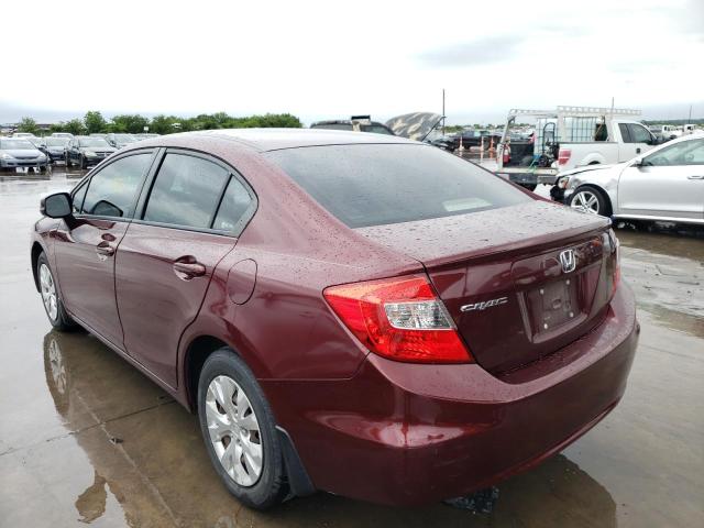 Photo 3 from auction – 2012 HONDA CIVIC LX with VIN 2HGFB2F54CH604591