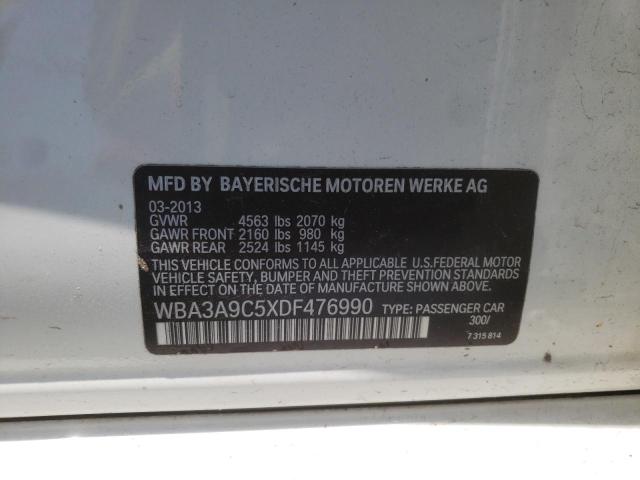 Photo 10 from auction – 2013 BMW 335 I with VIN WBA3A9C5XDF476990