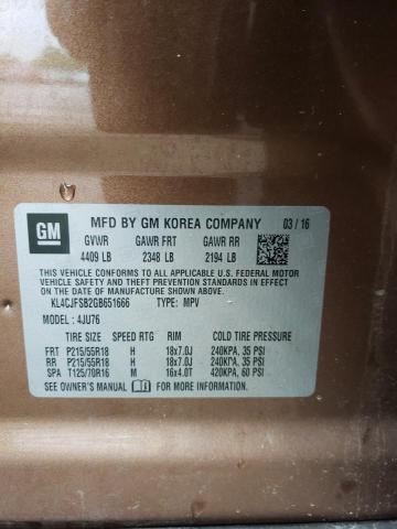 Photo 10 from auction – 2016 BUICK ENCORE CON with VIN KL4CJFSB2GB651666