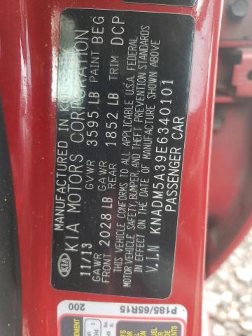Photo 10 from auction – 2014 KIA RIO LX with VIN KNADM5A39E6340101