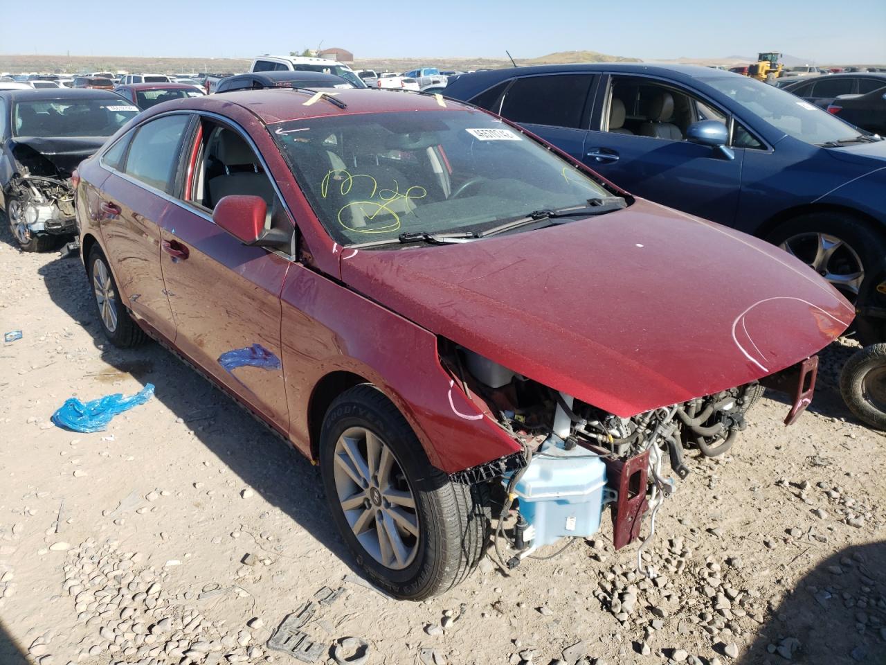 HYUNDAI SONATA SE 2016 with VIN 5NPE24AF1GH357890 - Photo from auction