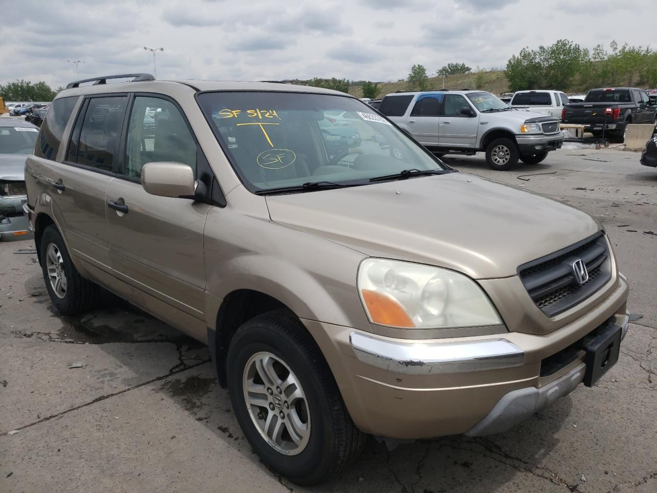 Photo 14 from auction – 2005 HONDA PILOT EXL with VIN 5FNYF18605B062197
