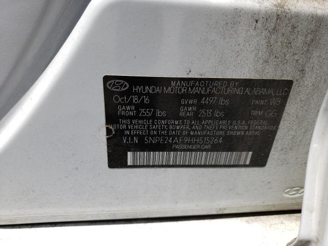 Photo 10 from auction – 2017 HYUNDAI SONATA SE with VIN 5NPE24AF9HH515264