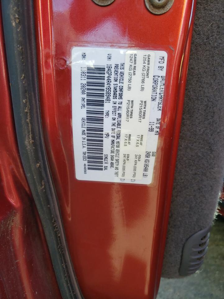 Foto 10 de la subasta – 2000 DODGE GRAND CARA con VIN 1B4GP44R4YB589481