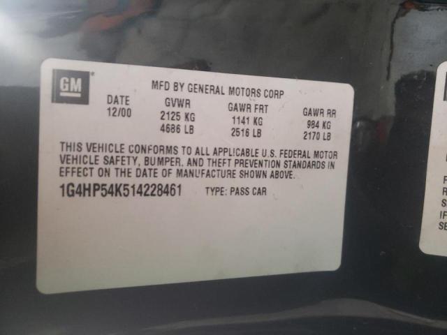 Photo 10 from auction – 2001 BUICK LESABRE CU with VIN 1G4HP54K514228461