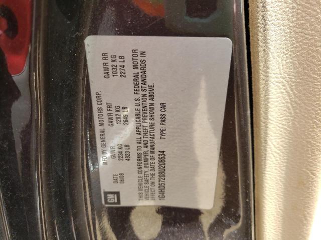 Photo 10 from auction – 2008 BUICK LUCERNE CX with VIN 1G4HD57208U208634