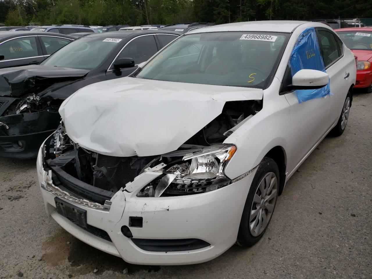 Photo 2 from auction – 2015 NISSAN SENTRA S with VIN 3N1AB7AP2FY339377